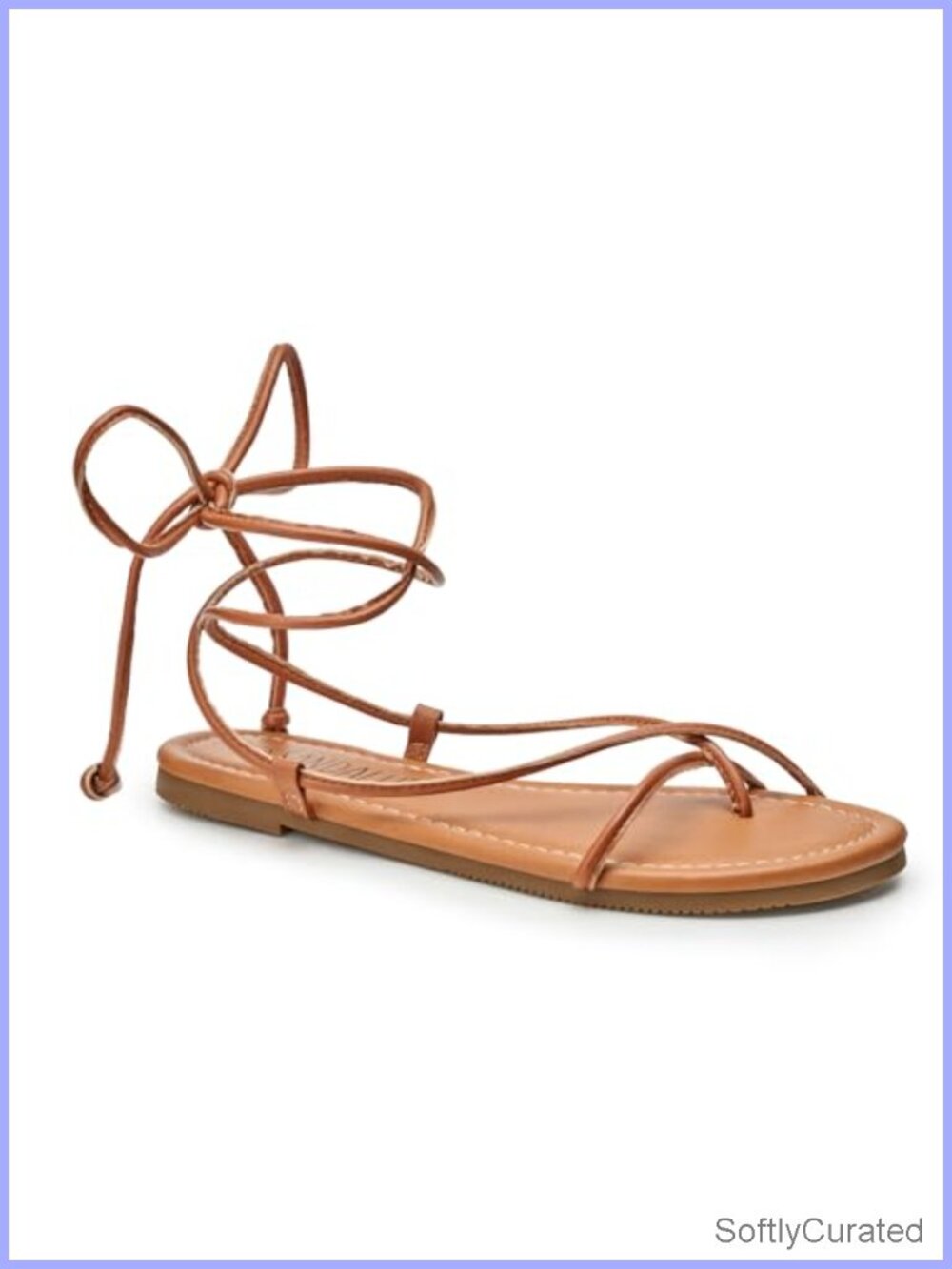 Women's Lace Up Gladiator Sandals Leather Ankle Wrap Flat Open Toe Summer Beach